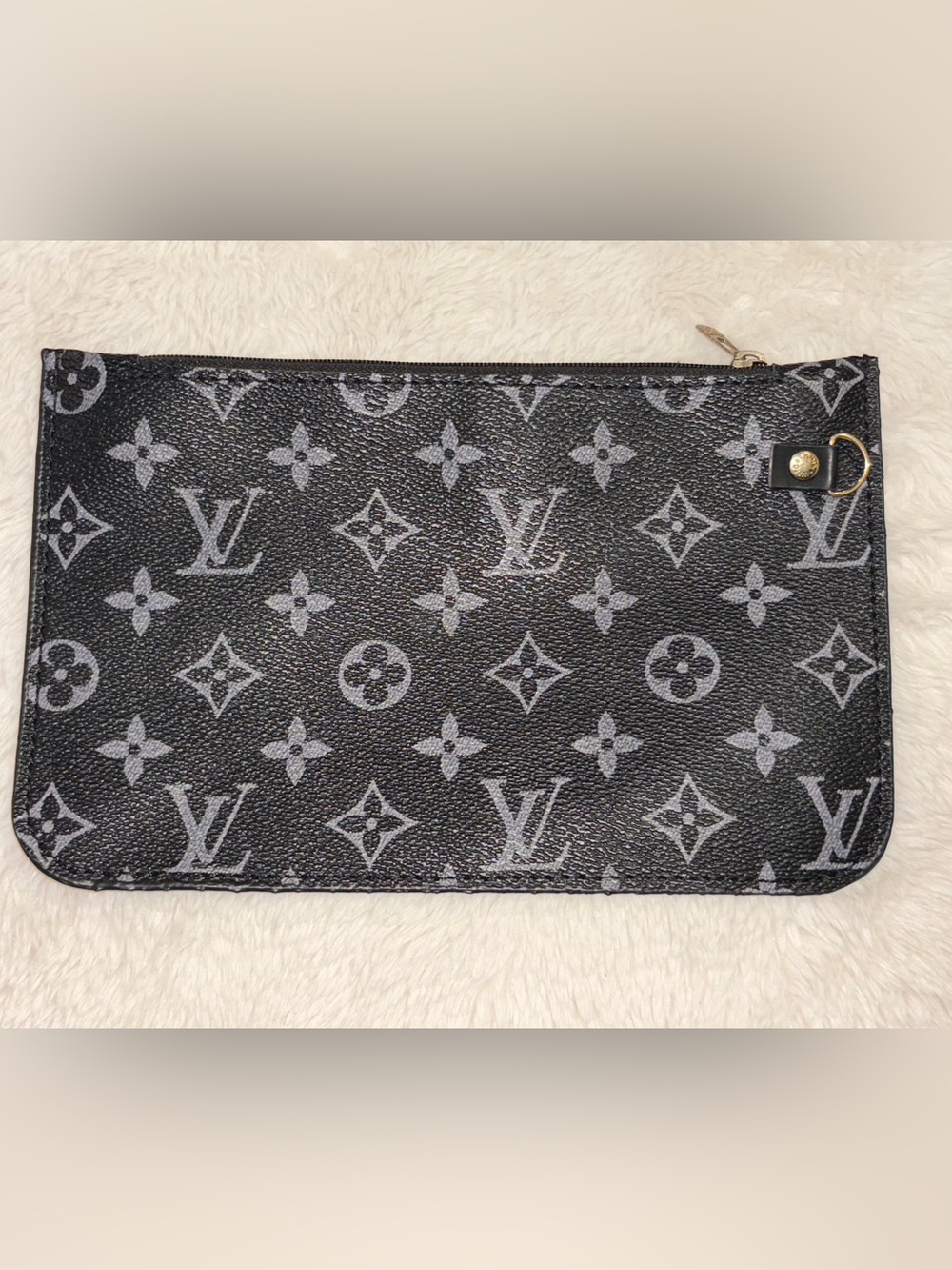 Louis Vuitton Monogram Pouch in Black and Gray